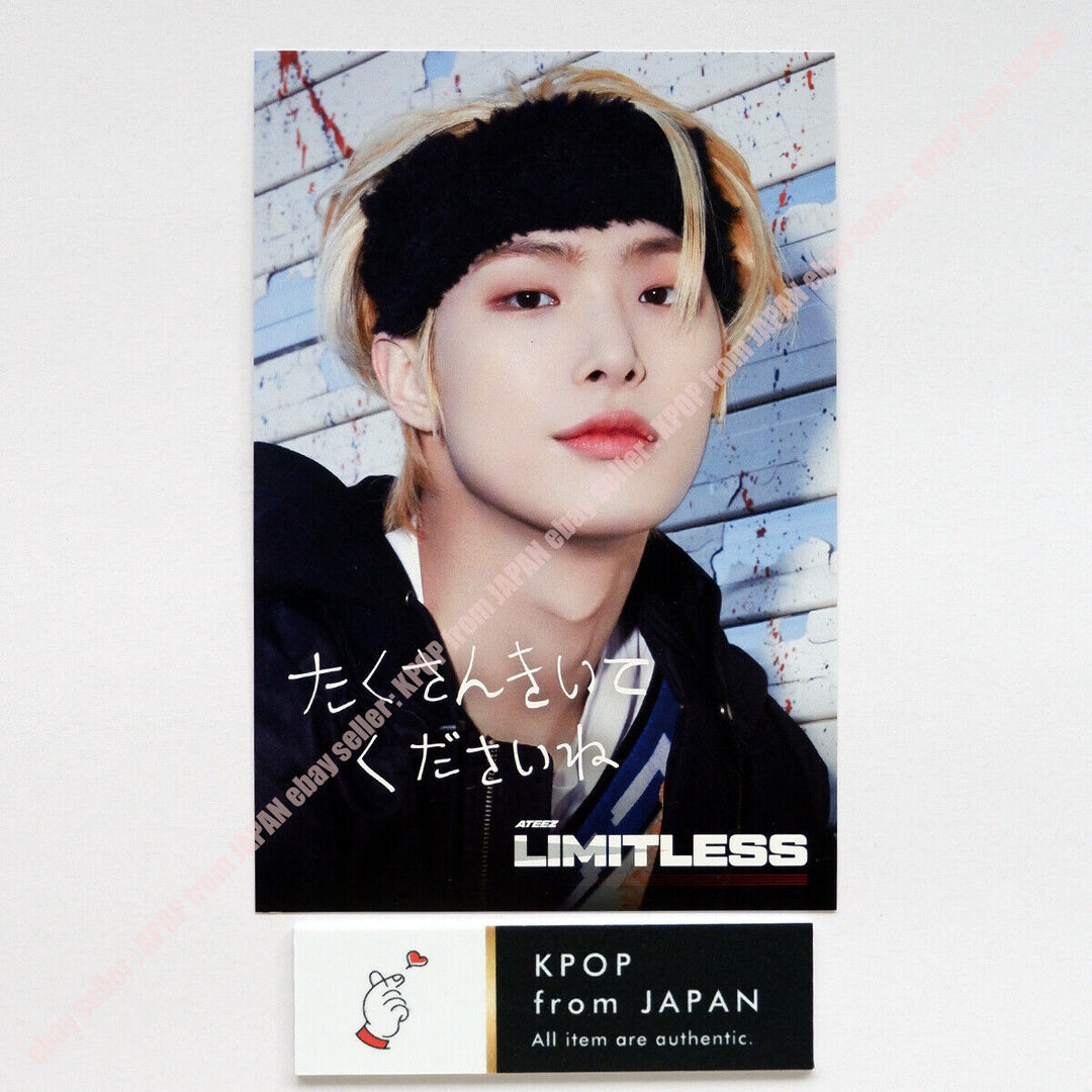 MINGI ATEEZ Limitless Official Photocard ATINY Tower records HMV Lucky draw