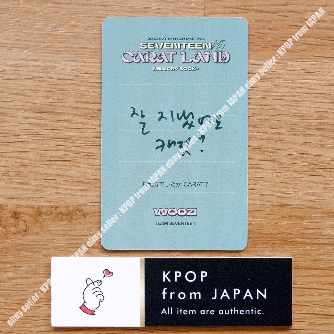 DIECISIETE en CARAT LAND MEMORY BOOK DVD Tarjeta fotográfica oficial 2022 SVT FAN MEETING 