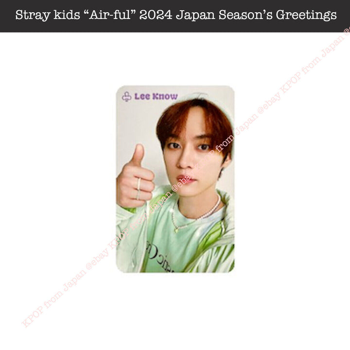 Stray Kids Air-ful JYP POB Photocard 4-cut 2024 JAPAN SEASON’S GREETINGS SEASONS