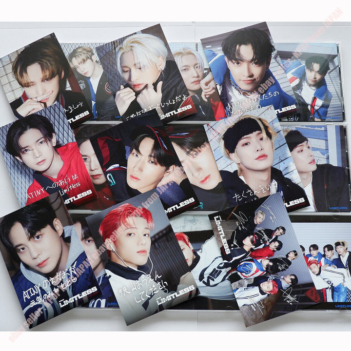 ATEEZ Limitless Chaqueta cambiadora oficial + CD estándar + Tarjeta postal 