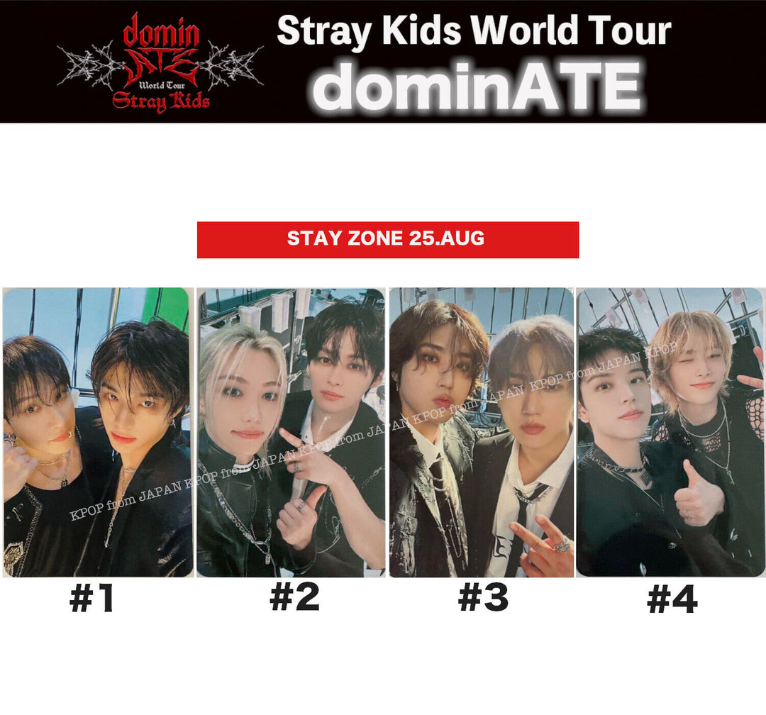 STRAY KIDS WORLD TOUR DOMINATE ATE SEOUL STAY ZONE PHOTOCARD SKZ SKZOO UNIT CAFE