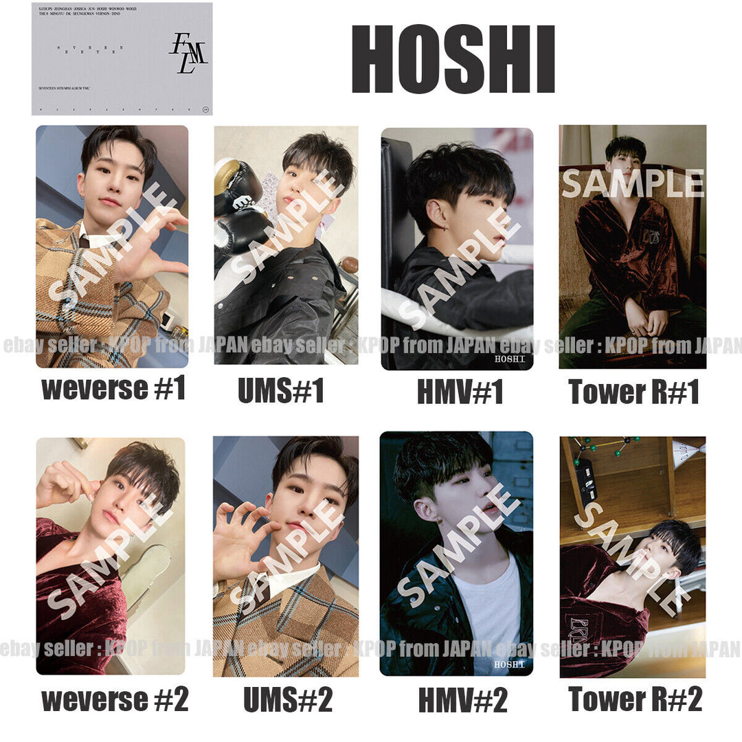 HOSHI SEVENTEEN FML POB photocard CARAT weverse UMS HMV Tower records