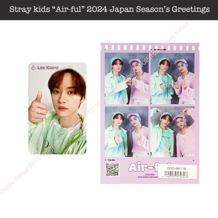 Stray Kids Air-ful JYP POB Photocard 4-cut 2024 JAPAN SEASON’S GREETINGS SEASONS