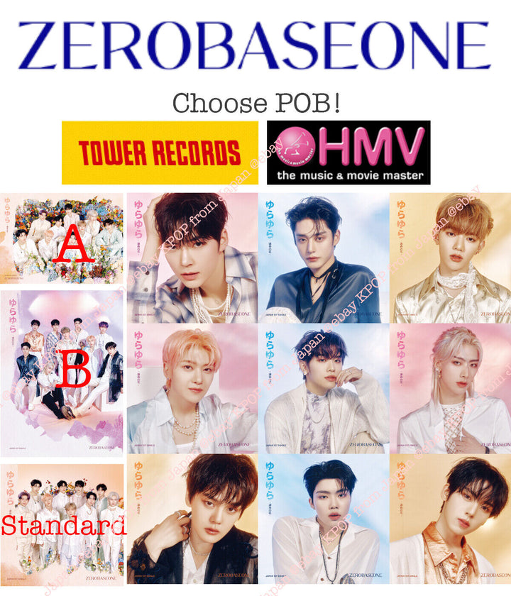 PRE ZB1 Yurayura Japan Album POB Tower record HMV ZEROBASEONE A B SOLO Photocard