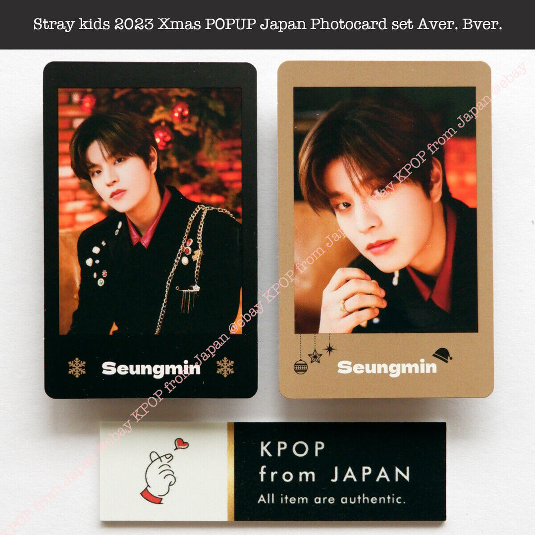 Stray kids 2023 Xmas POPUP Japan Official Photocard set Aver. Bver.