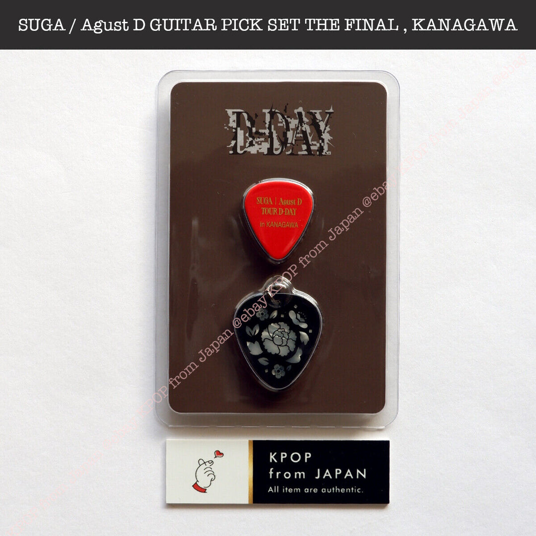 SUGA Agust D D-Day Guitar Pick set THE FINAL / Japan KANAGAWA Tour MD Merch