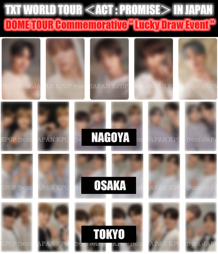 PRE TXT ACT : PROMISE lN JAPAN DOME TOUR COMMEMORATIVE  LUCKY DRAW PHOTOCARD