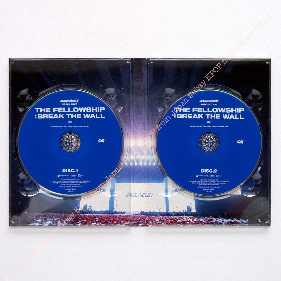 USED ATEEZ WORLD TOUR THE FELLOWSHIP : BREAK THE WALL BOX2 DVD ver. NOT with PC