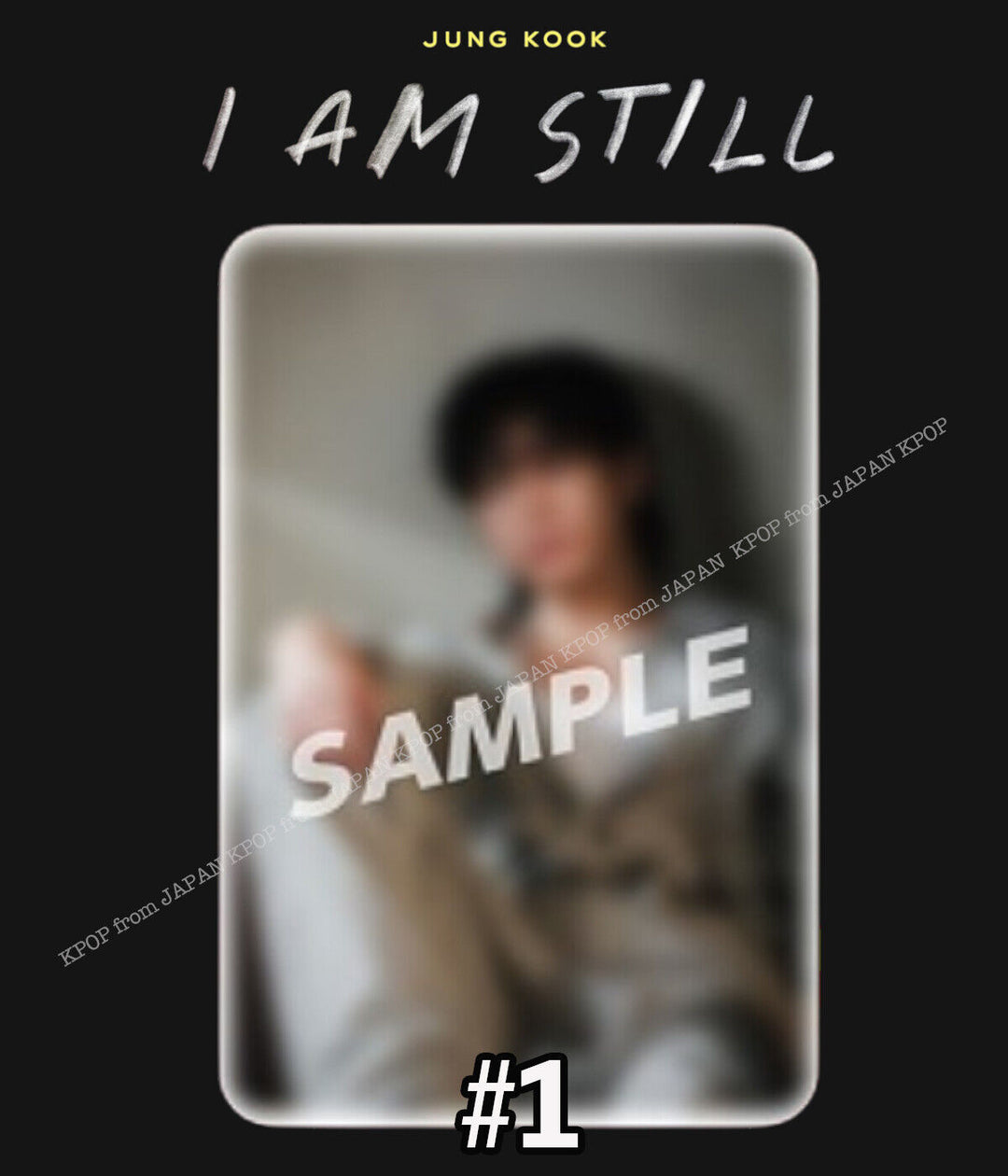 PRE JUNG KOOK I AM STILL MOVIE JAPAN BENEFIT PHOTOCARD CINEMA JK GOLDEN BTS POB