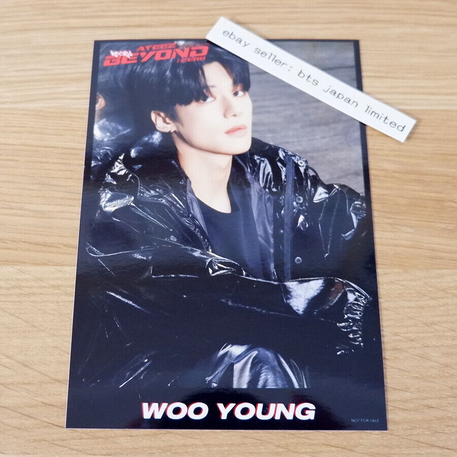 ATEEZ WOOYOUNG MÁS ALLÁ: ZERO ATINY AB HMV Tower graba POB Photocard PC 