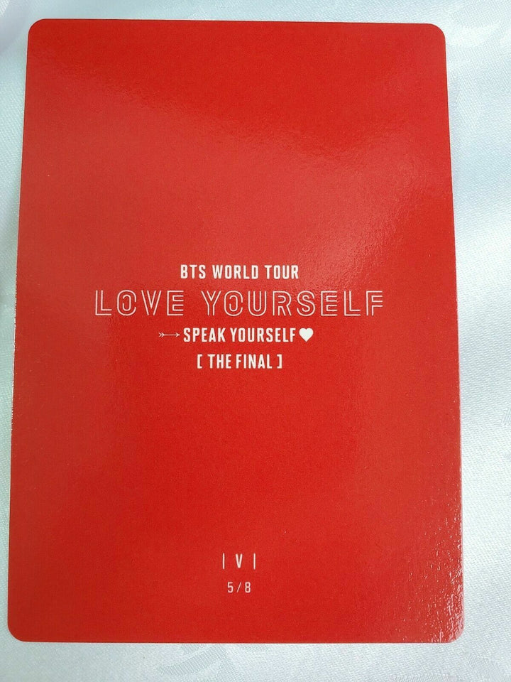 BTS Official Mini PhotoCard V HABLE USTED MISMO LA FINAL en Seúl 2019 