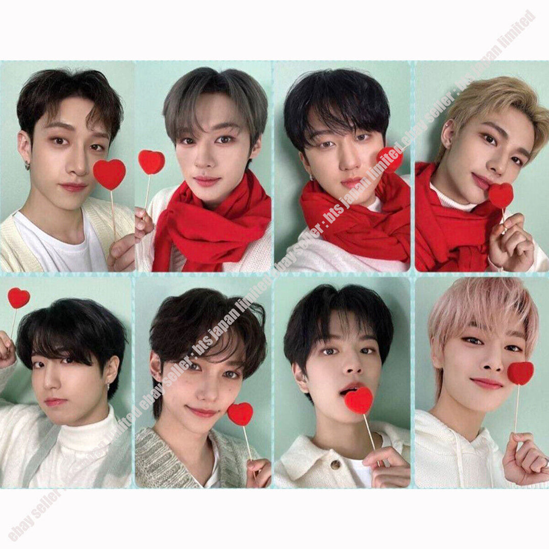 Stray kids NACIFIC Red Heart Photocard Hyunjin Felix Han Lee Know Bang chan I.N