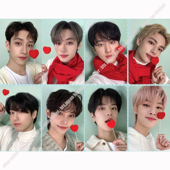 Niños callejeros NACIFIC Red Heart Photocard Hyunjin Felix Han Lee Know Bang chan IN 