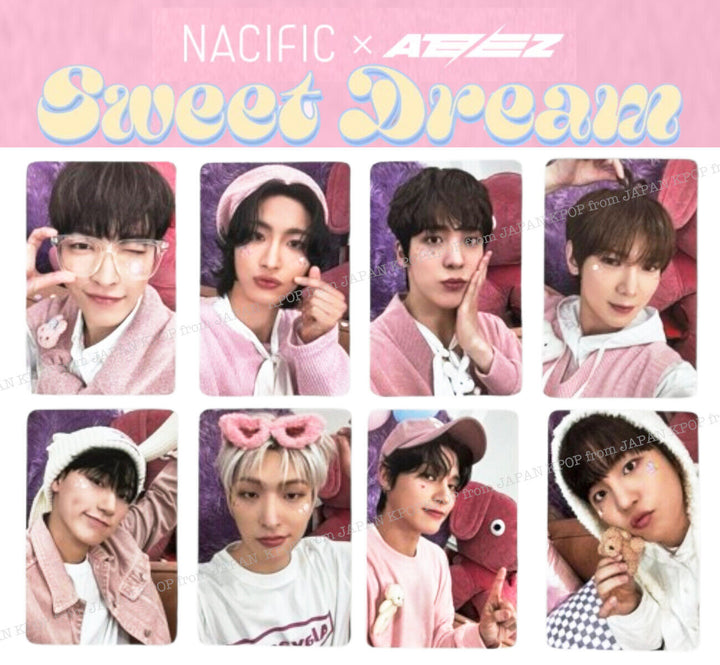 ATEEZ x NACIFIC 7TH SWEET DREAM OFFICIAL PHOTOCARD SEONGHWA MINGI HONGJOONG SAN