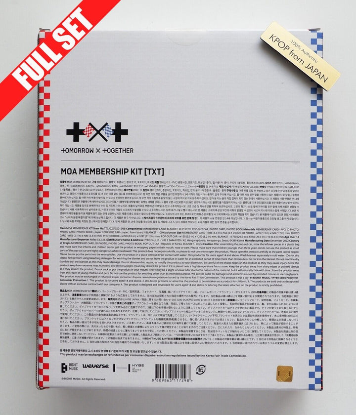 TXT MOA 4th Membership Full Set Welcome Kit Official MD Photocard Photobook etc