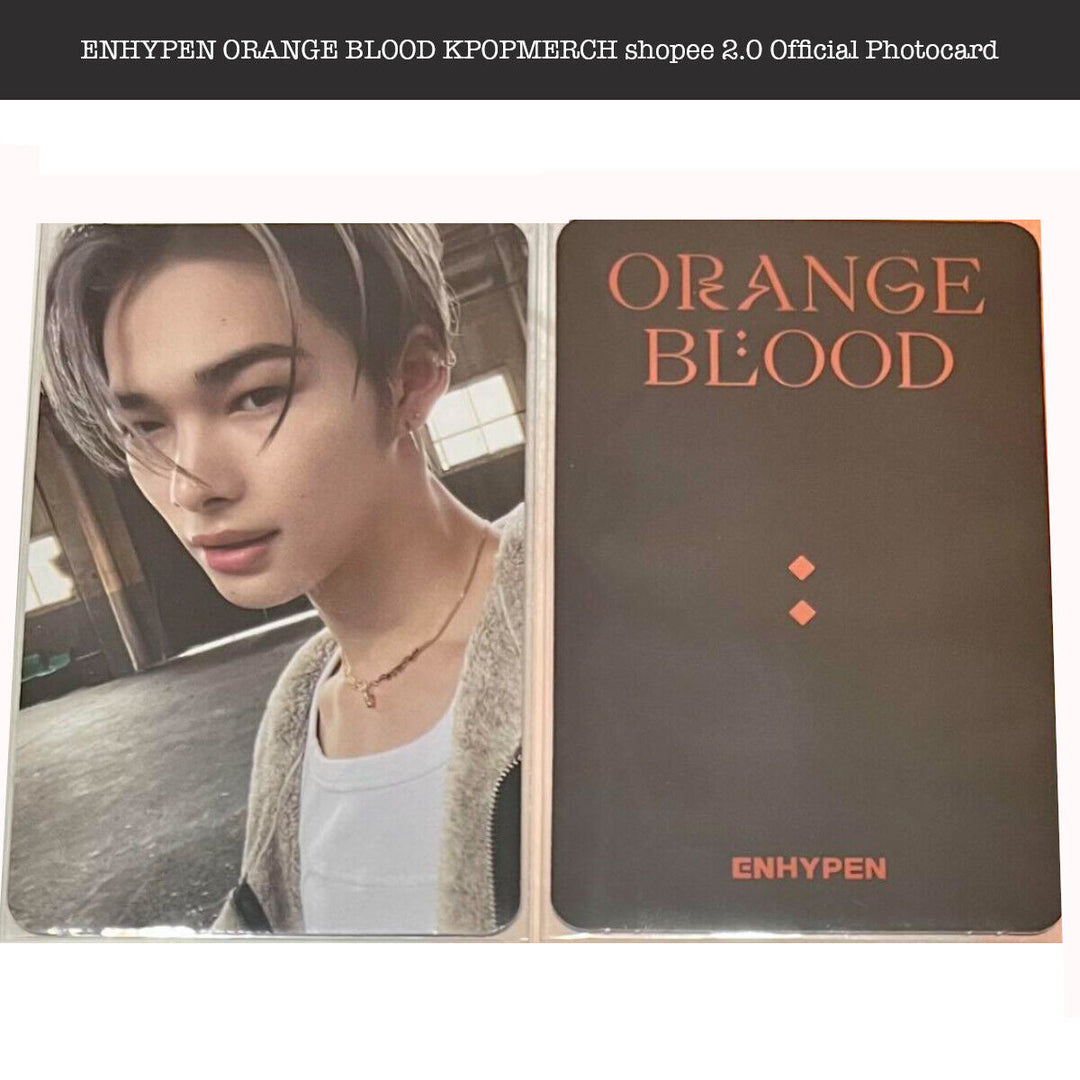 ENHYPEN ORANGE BLOOD Kpopmerch Shopee 2nd Video Call Official Photocard 2.0