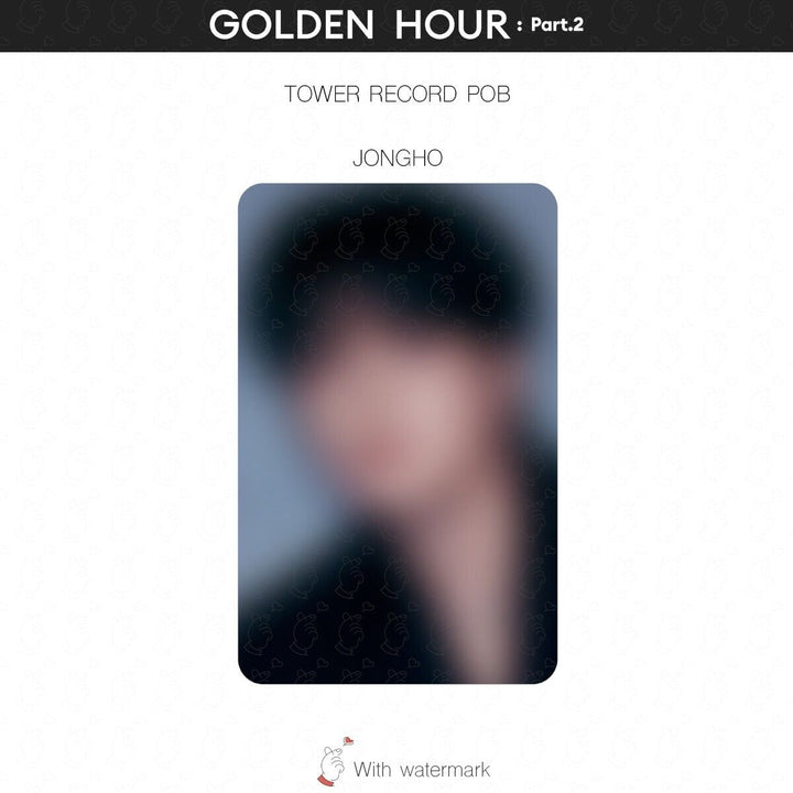 PRE ATEEZ GOLDEN HOUR Part.2 JAPAN STORE BENEFIT POB PHOTOCARD JPFC UMS HMV pt2