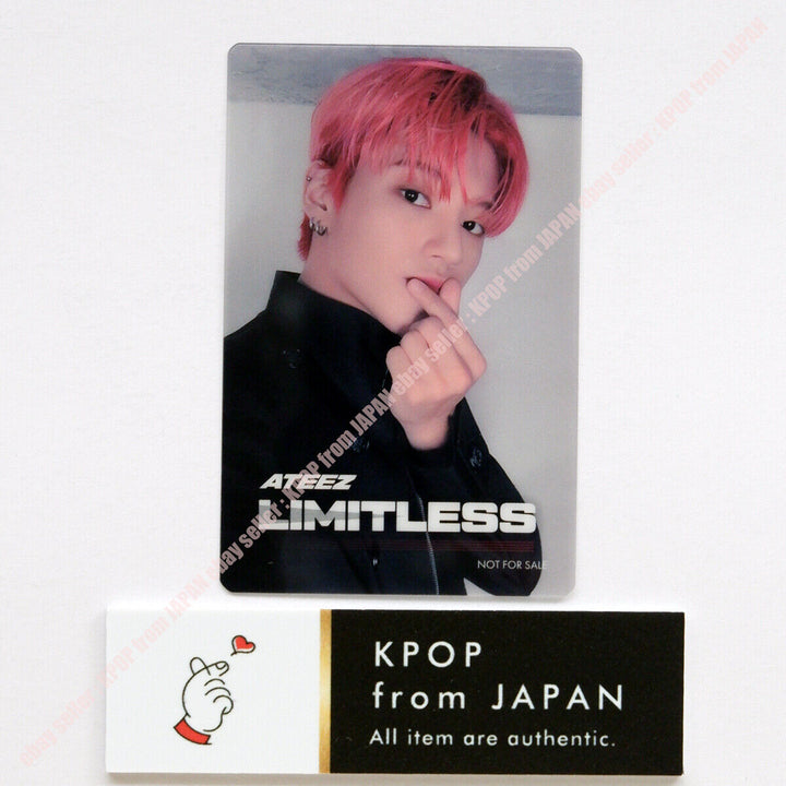 WOOYOUNG ATEEZ Limitless Tarjeta fotográfica oficial ATINY Tower registra el sorteo de HMV 