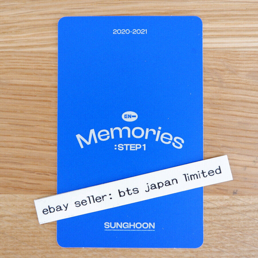 ENHYPEN SUNGHOON Memories: Paso 1 Tarjeta fotográfica oficial DVD DIGI CODE POM 