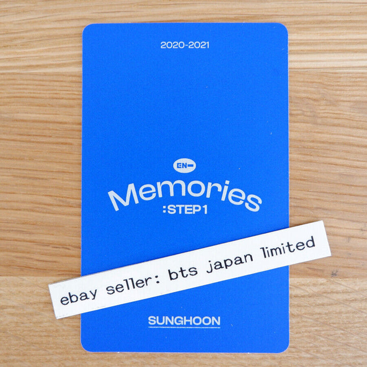 ENHYPEN SUNGHOON Memories: Paso 1 Tarjeta fotográfica oficial DVD DIGI CODE POM 