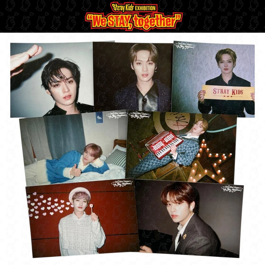 PRE Stray Kids EXHIBITION We STAY together Postcard Complete Set – By Member