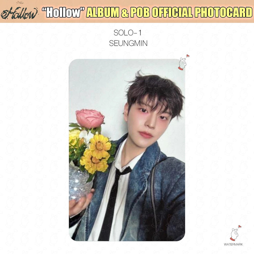 SEUNGMIN I.N / STRAY KIDS HOLLOW JAPAN OFFICIAL PHOTOCARD SOLO POB LUCKY DRAW