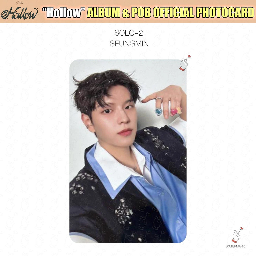 SEUNGMIN I.N / STRAY KIDS HOLLOW JAPAN OFFICIAL PHOTOCARD SOLO POB LUCKY DRAW