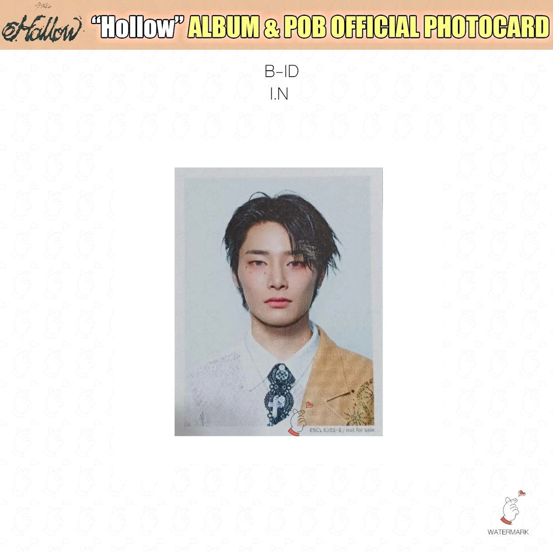 SEUNGMIN I.N / STRAY KIDS HOLLOW JAPAN OFFICIAL PHOTOCARD SOLO POB LUCKY DRAW