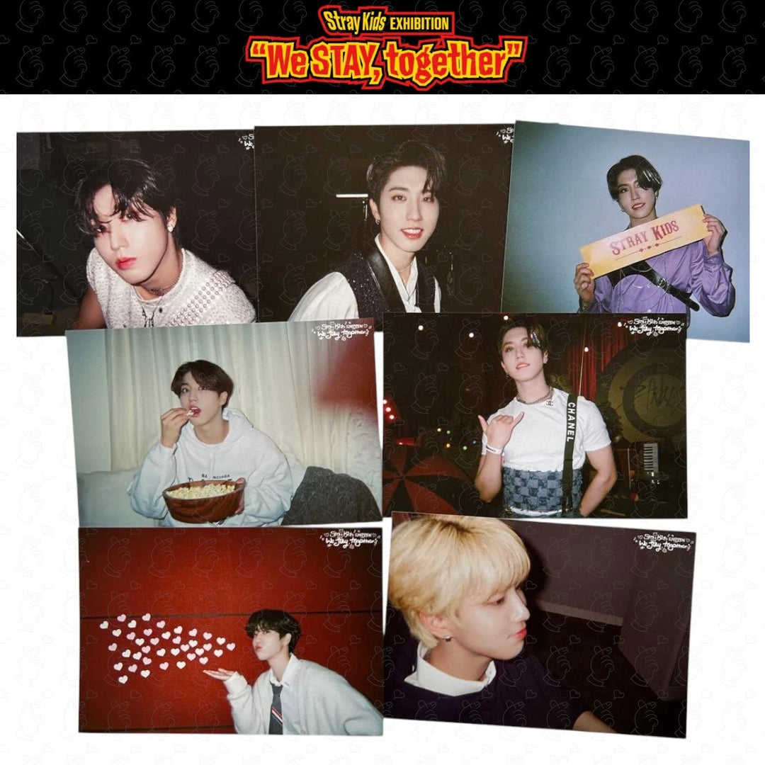 PRE Stray Kids EXHIBITION We STAY together Postcard Complete Set – By Member
