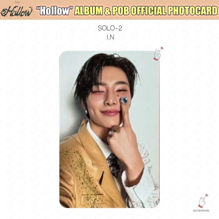 SEUNGMIN I.N / STRAY KIDS HOLLOW JAPAN OFFICIAL PHOTOCARD SOLO POB LUCKY DRAW