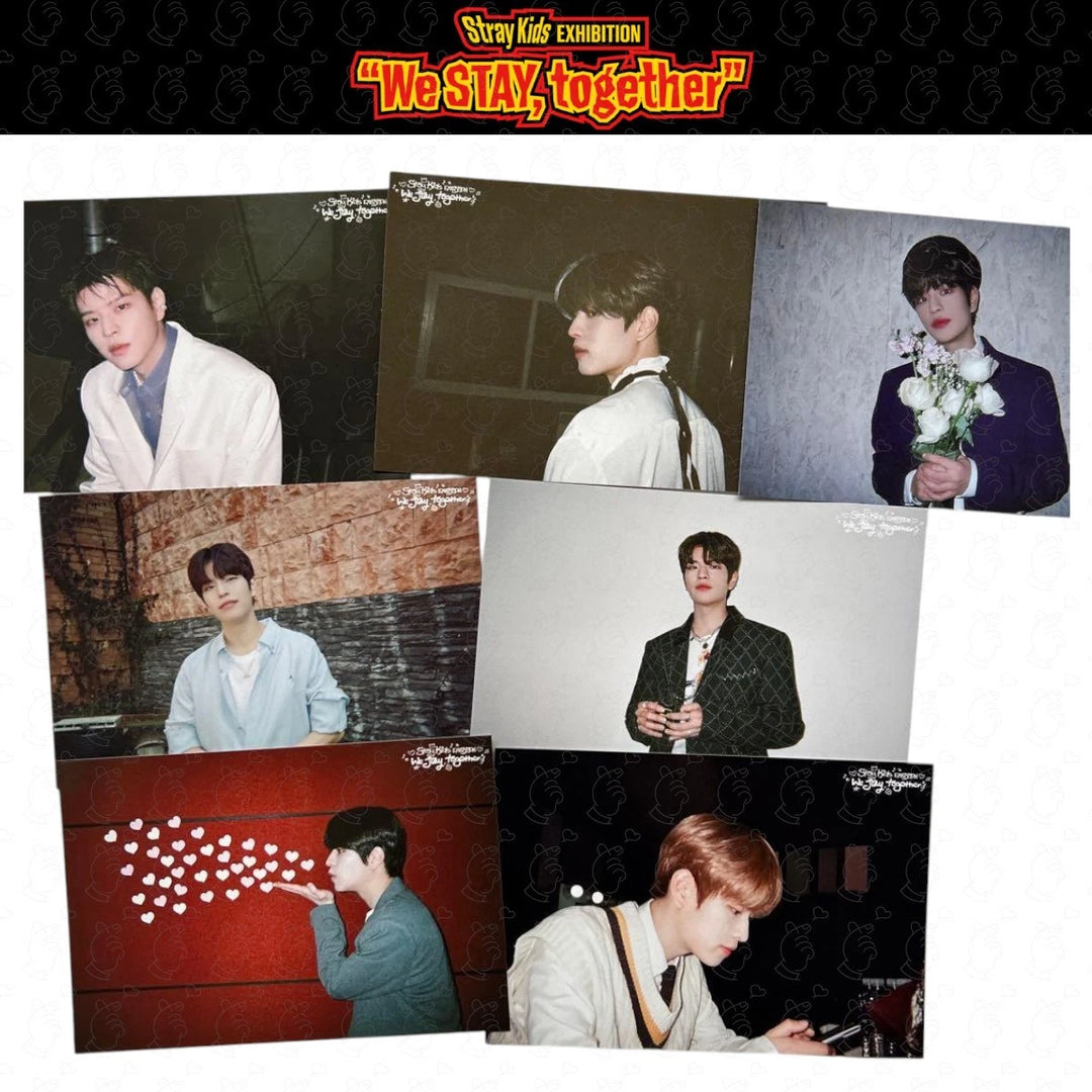 PRE Stray Kids EXHIBITION We STAY together Postcard Complete Set – By Member