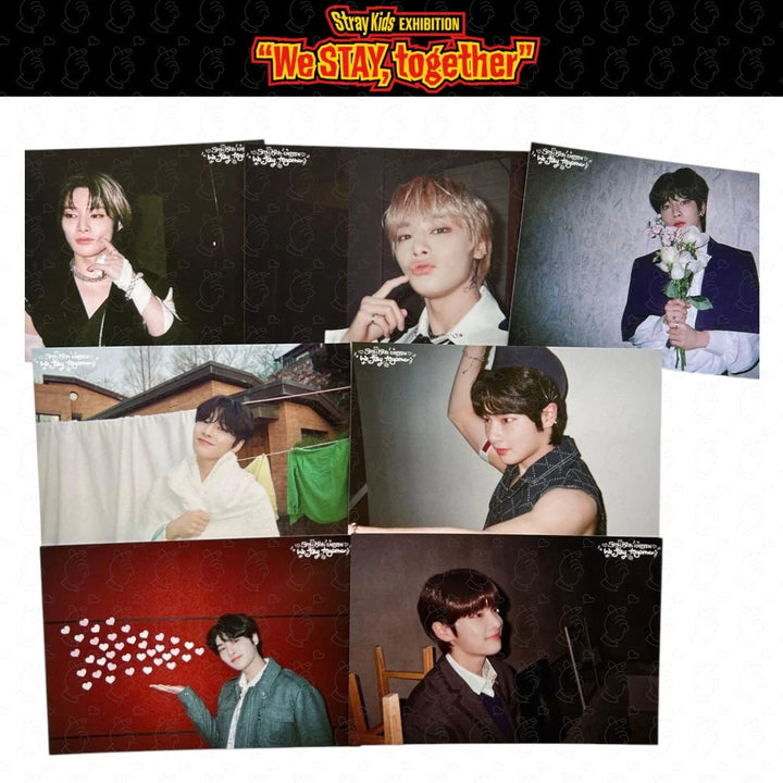 PRE Stray Kids EXHIBITION We STAY together Postcard Complete Set – By Member