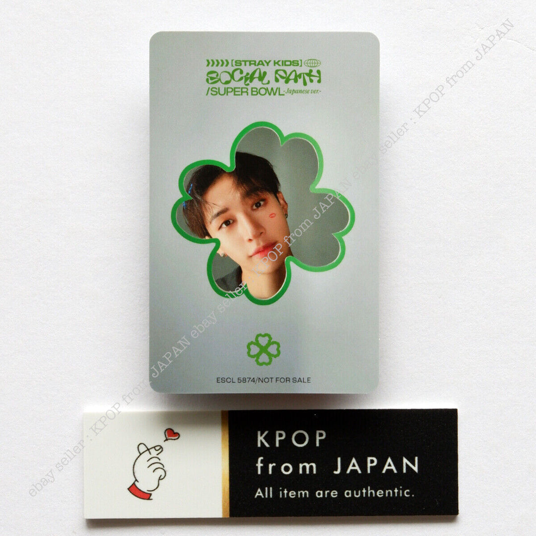 Bang chan Stray Kids Social Pass Tarjeta fotográfica oficial Japón POB FC Tarjeta fotográfica Fan