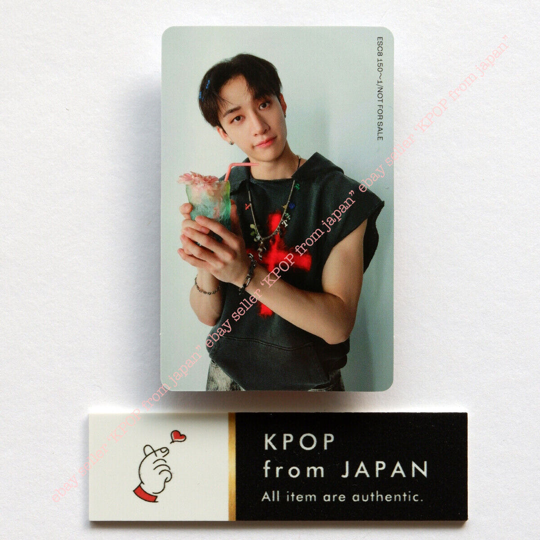 Bang chan Stray Kids Social Pass Tarjeta fotográfica oficial Japón POB FC Tarjeta fotográfica Fan