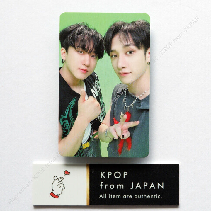 Tarjeta fotográfica oficial de la unidad POB de Stray Kids Social Path JAPÓN Hyunjin Han Bang Chan