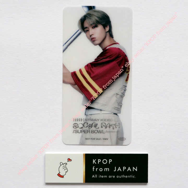 Tarjeta fotográfica oficial de Han Stray Kids Social Path JAPAN POB FC Fan de la tarjeta fotográfica