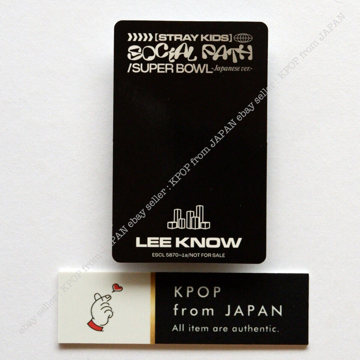 Lee Know Stray Kids Social Pass Tarjeta fotográfica oficial Japón POB FC Tarjeta fotográfica Fan