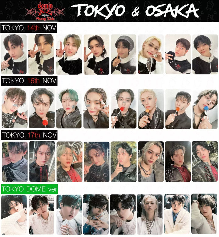 Stray Kids Tour dominATE JAPAN TOKYO OSAKA Date limited photocard GIANT