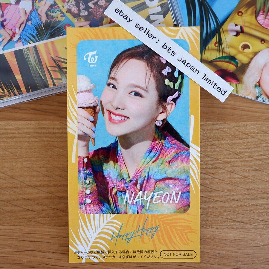 TWICE NAYEON HAPPY HAPPY Official ONCE CD ver. + IC sticker + Poster