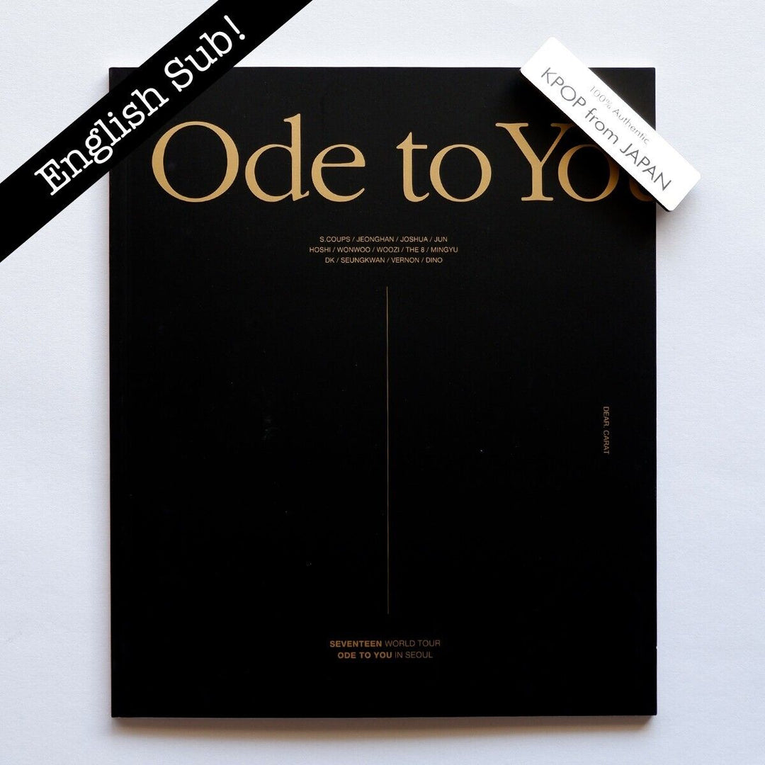 SEVENTEEN World Tour Ode to you in Seoul Blu-ray ENG sub Photobook Group photo