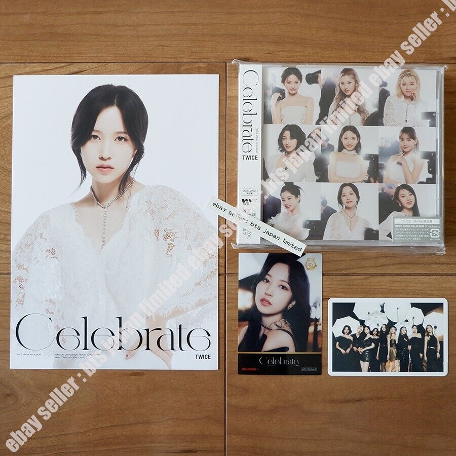 TWICE Celebrate MINA ONCE ver. CD + 1 Post card + 2 Photo cards set