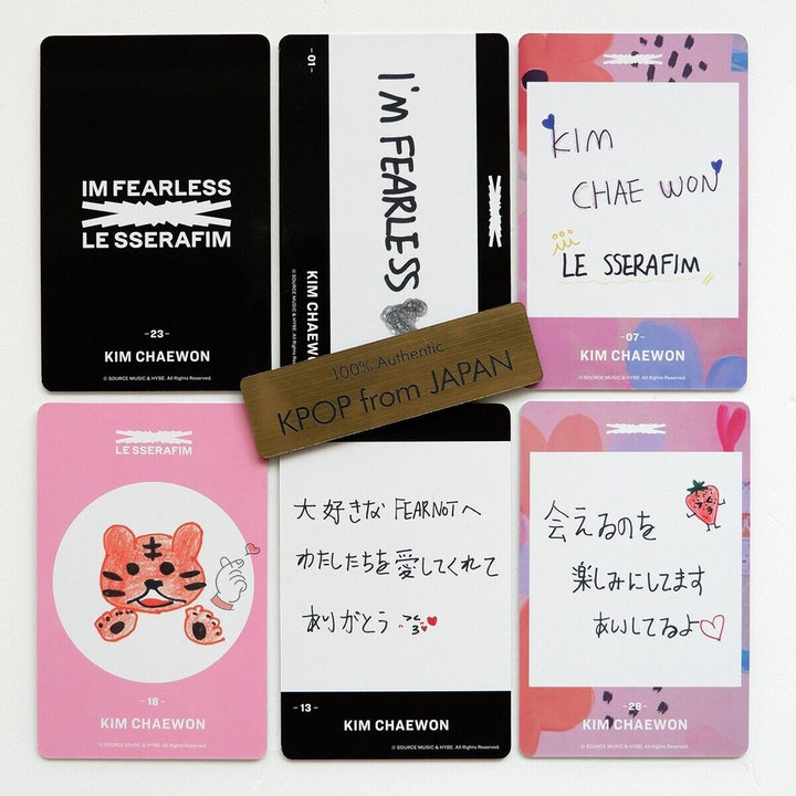 Chaewon LE SSERAFIM FEARLESS Weverse japan photocard Complete set LESSERAFIM