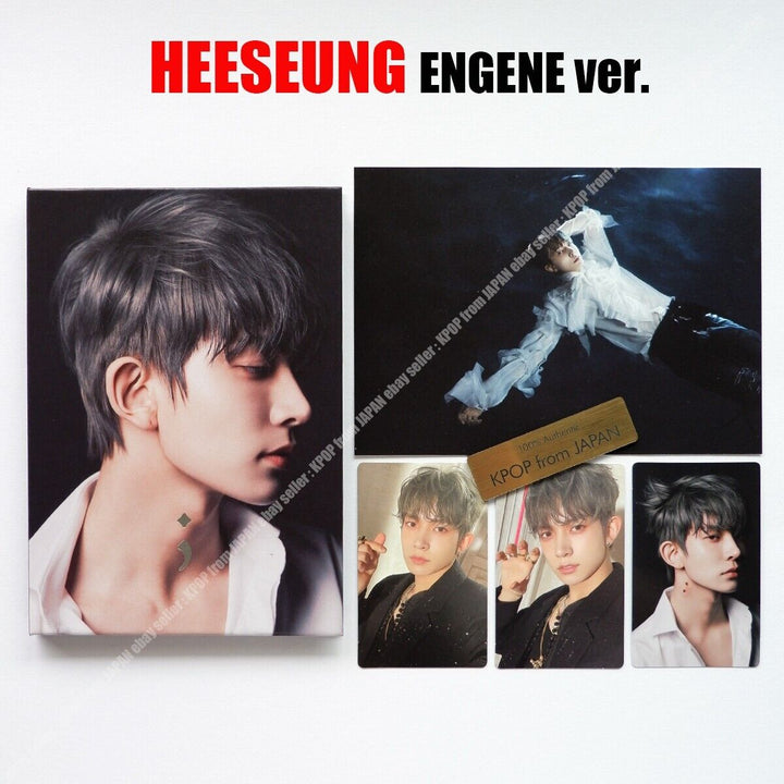 HEESEUNG ENHYPEN ENGENE DE SANGRE OSCURA ver. Set completo CD + 3Photocards + Postal 