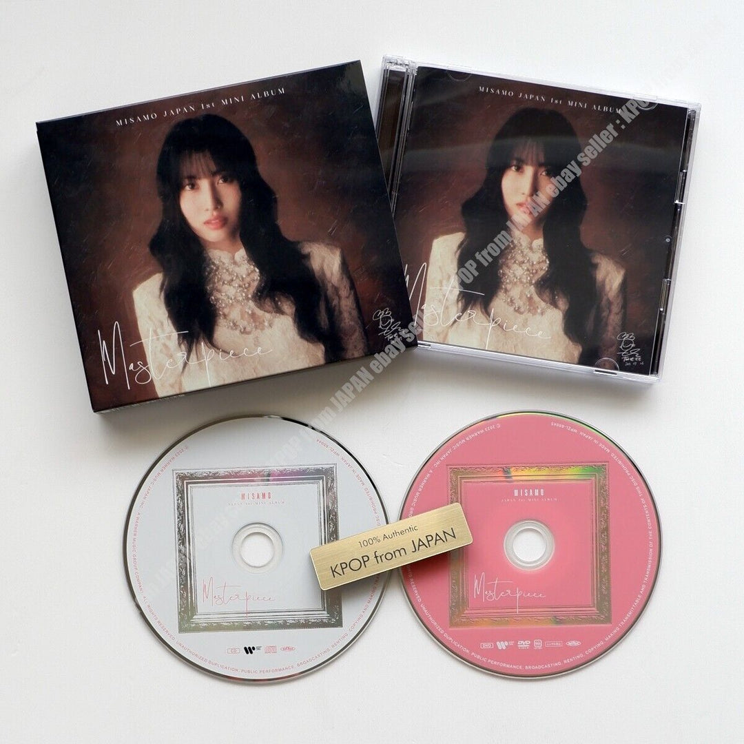 MOMO MISAMO Masterpiece Solo CD + DVD + Photocard Postal Polaroid set TWICE 