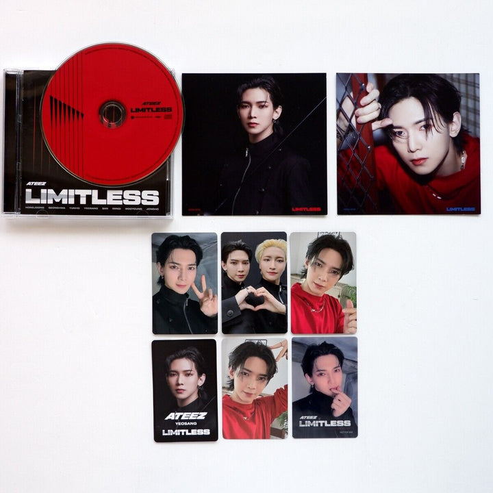 ATEEZ YEOSANG LIMITLESS CD + Official photocards set ATINY POB