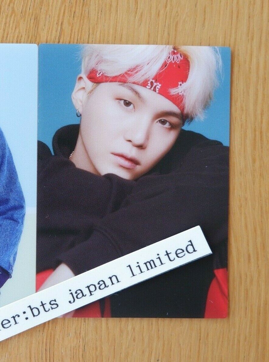 BTS SUGA BTS, THE BEST Universal music edition Official 2 Photo cards ONLY PC