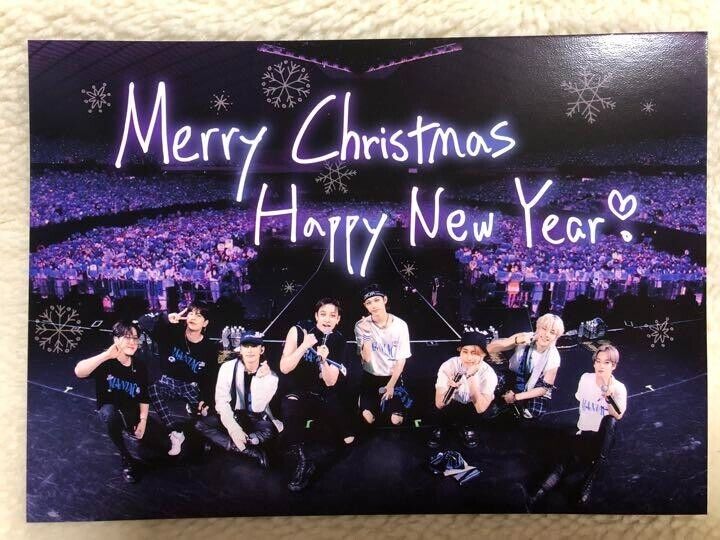 Stray kids 2022 JPFC Limited Feliz Navidad Feliz Año Nuevo Tarjeta de felicitación 