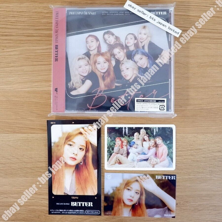 TWICE TZUYU "BETTER" ONCE ver. + IC Sticker + Postar + 2Photo card