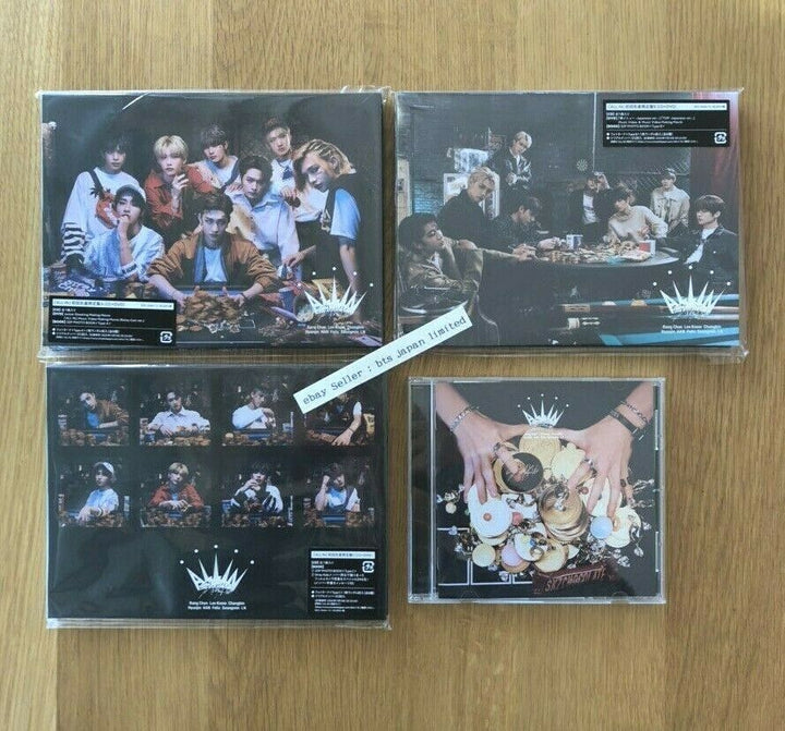 Stray Kids JAPAN ALL IN A,B,C,Normal 4 CD Full set No Photo card