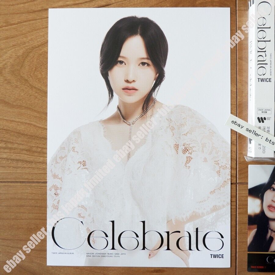 TWICE Celebrate MINA ONCE ver. CD + 1 Post card + 2 Photo cards set